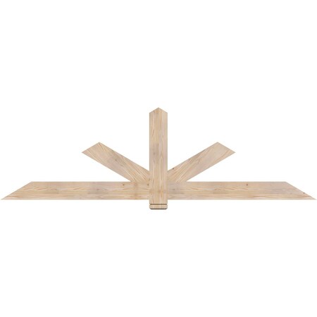 Ekena Millwork Kennewick Smooth Timber Gable Bracket, Douglas Fir, 96"W x 28"H x 1 1/2"D x 5 1/2"F, 7/12 Pitch GBW096X28X0206KEN00SDF